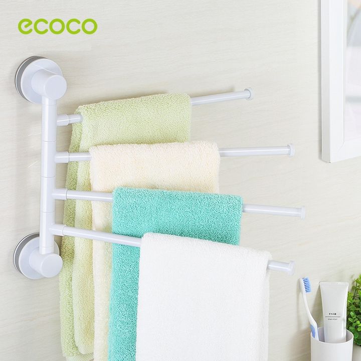 Móc dán tường treo khăn tắm 4 móc Ecoco