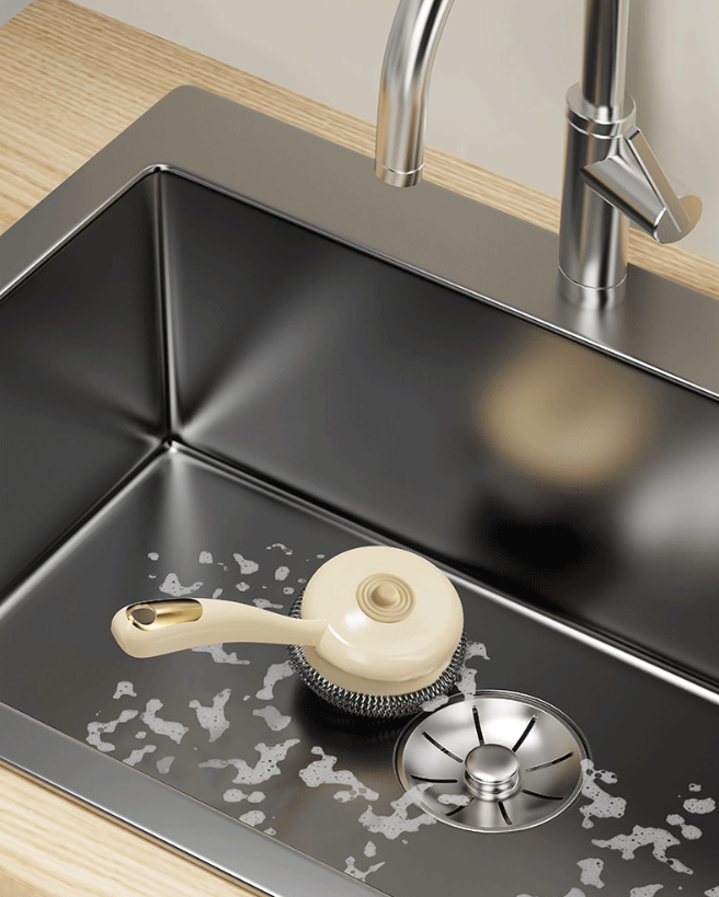 Dụng cụ chà rửa xoong nồi 2 in 1