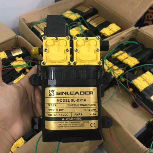 Máy bơm nước đôi mini 12v áp lực cao Sinleader 96W