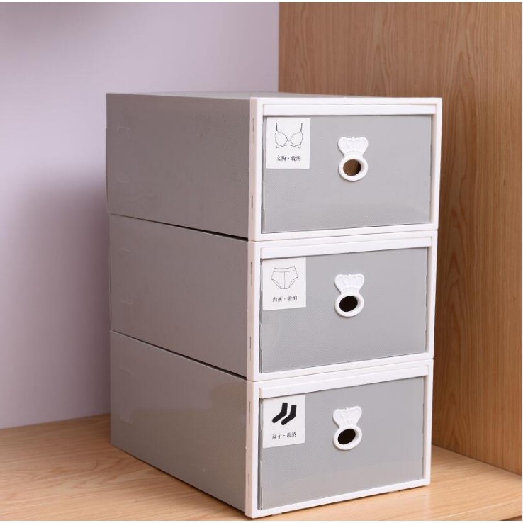 Bộ hộp chia 3 ngăn đựng đồ tiện lợi cho gia đình 42x32x23cm