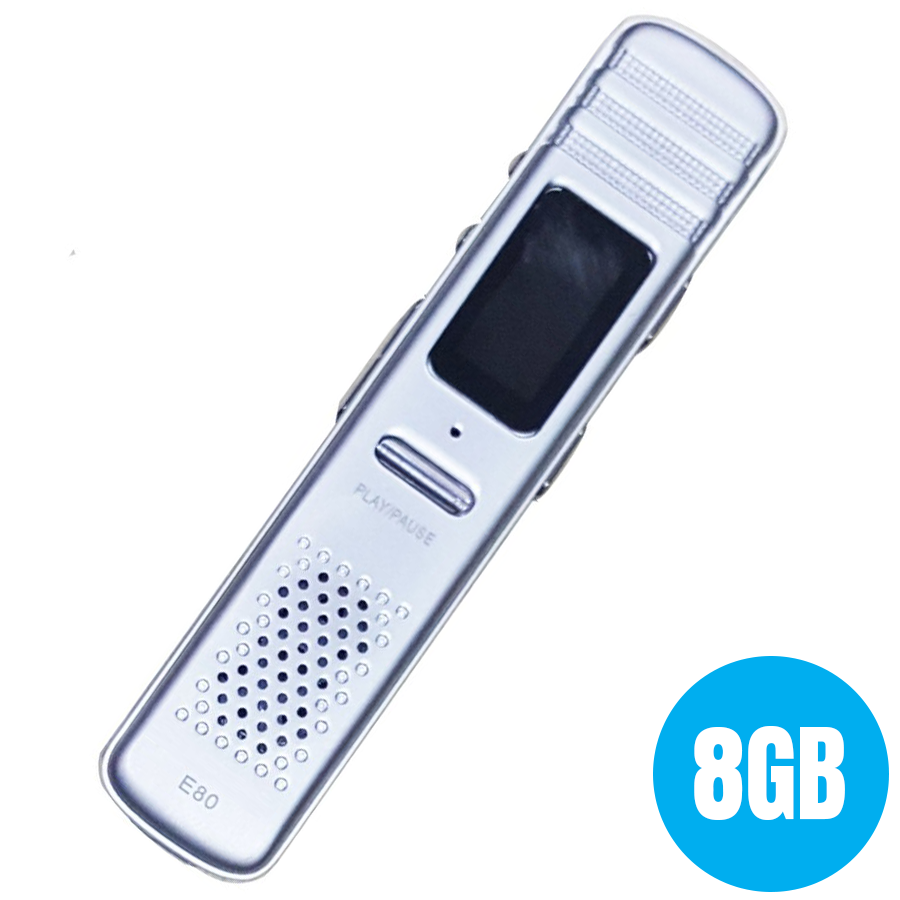 Máy ghi âm mini E80 ( Bộ nhớ trong 8GB ) - Ghi âm phím nóng