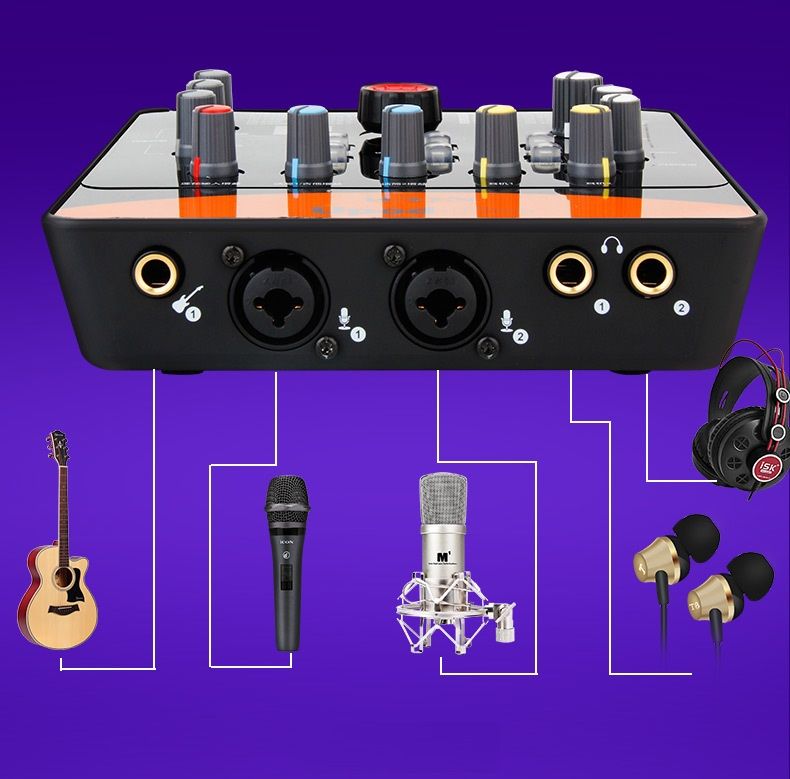 Bộ thu âm hát livestream Mic Max-79 với soundcar Icon Upod Pro cao cấp