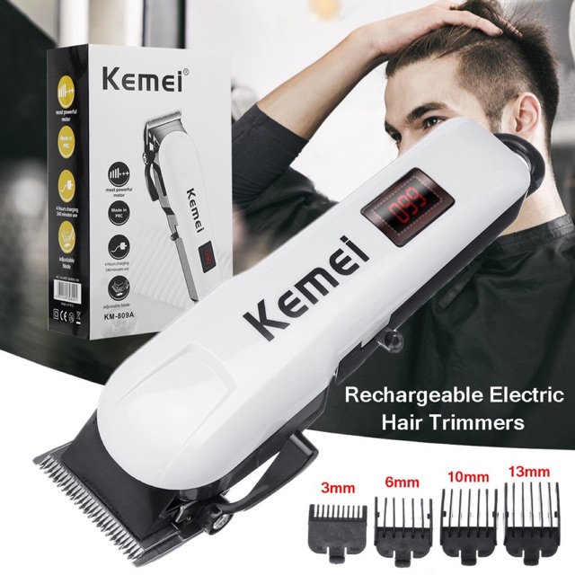 [Có video thật] Tông đơ cắt tóc không dây chuyên nghiệp KEMEI KM- 809A