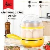 Hấp trứng 2 tầng có nắp ALIZZ AL-14504 – tiện lợi