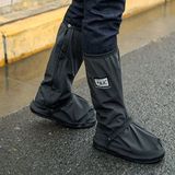 Bọc giày bao dài chống nước, bọc giày đi mưa khóa kéo kín đáo bảo vệ đôi giày 6364