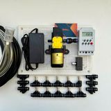 Hệ thống bộ phun sương tự động 20 béc bơm OM1521 + timer hẹn giờ