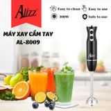 Máy Xay Sinh Tố Xay Thịt Cầm Tay Thân Đen ALIZZ AL-8009