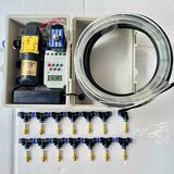 Combo phun sương tưới cây tự động 15 béc có tủ điện dùng timer ( tủ điên van từ timer)
