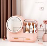 Tủ Đựng Mỹ Phẩm Kèm Gương, Kệ Mỹ Phẩm Có Đèn LED Cao Cấp