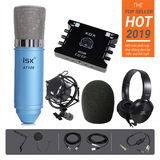 Bộ micro thu âm livestream ISK AT100 kết hợp Soundcard XOX K10 - Full