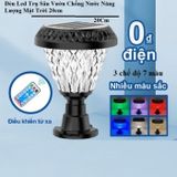 Đèn Led Trụ Sân Vườn Chống Nước 20cm Năng Lượng Mặt Trời