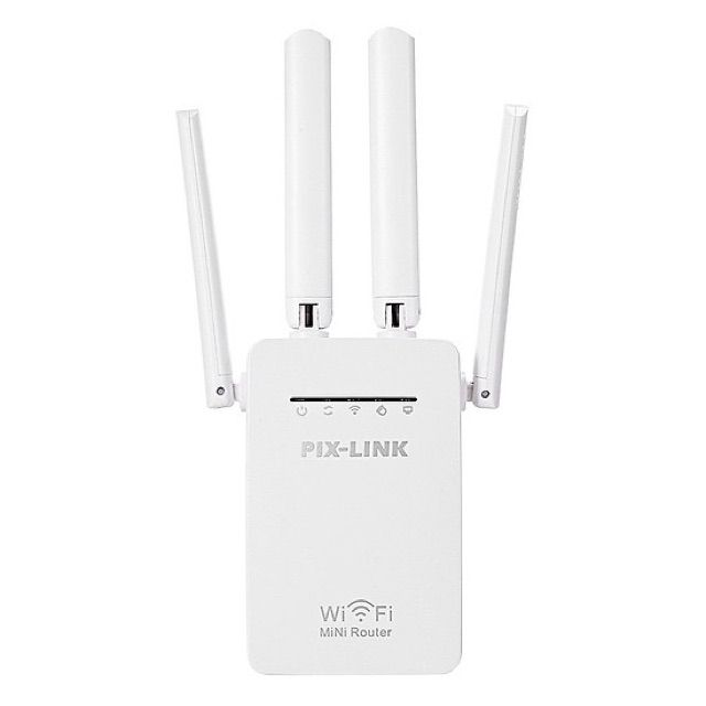Bộ Kích Sóng Wifi Pixlink LV-WR09 2.4GHz 300Mbps 4 Ăng-ten - Hàng Nhập Khẩu