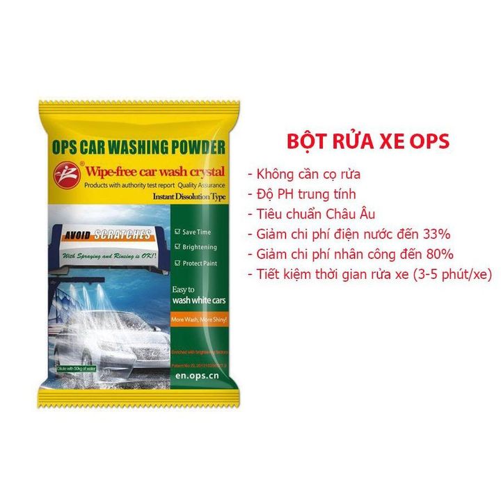 Bột rửa xe không chạm OPS tiêu chuẩn Châu Âu