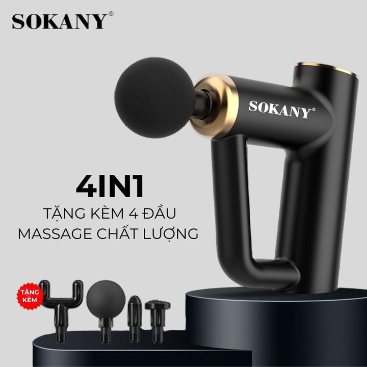 Súng Massage Cầm tay 4 Đầu SOKANY SKN-13897