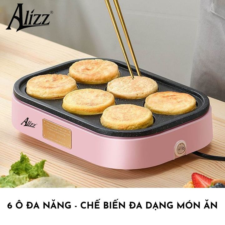 Máy Chiên Trứng, Làm Bánh 6 Ngăn ALIZZ AL-13646