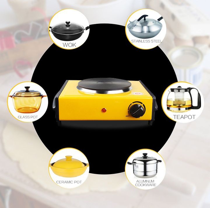 Bếp Điện Mặt Phẳng 1000W Tiện Lợi