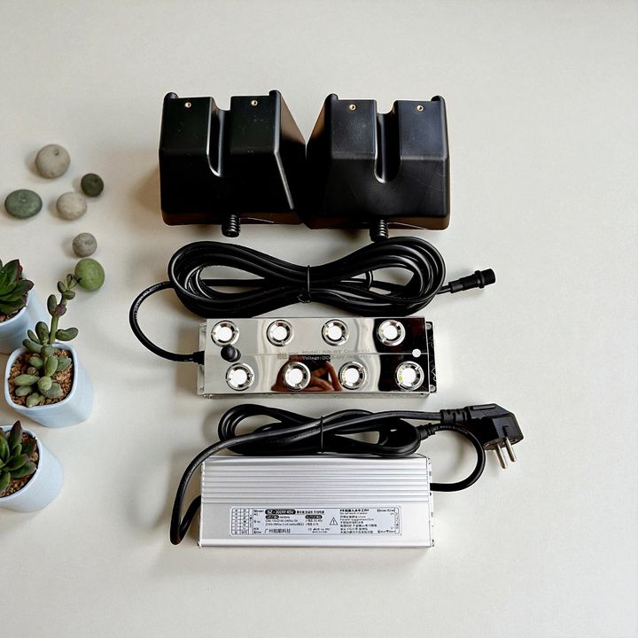 Trọn bộ máy phun sương siêu âm 8 mắt kèm nguồn, Giải pháp tạo ẩm, tạo khói siêu mịn hiệu quả