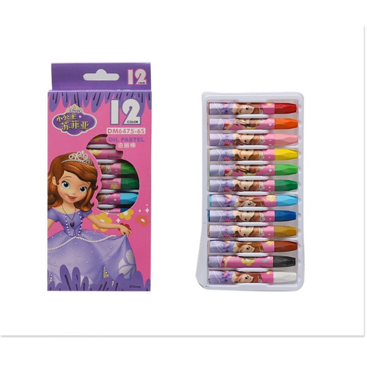 Bộ 12 bút sáp màu cho bé - Dụng cụ học tập cho bé