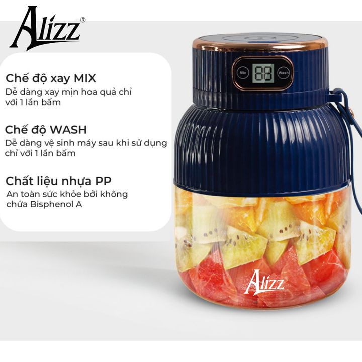 Máy Xay Sinh Tố Cầm Tay Mini ALIZZ AL-13553