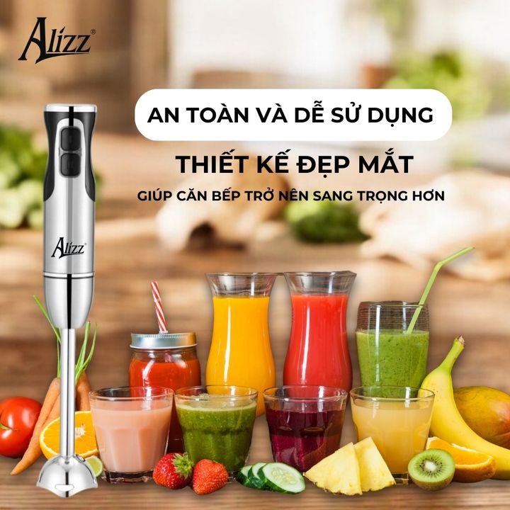 Máy Xay Sinh Tố Xay Thịt Cầm Tay ALIZZ AL-8010A