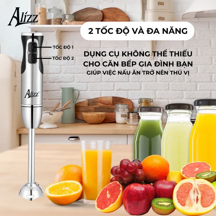 Máy Xay Sinh Tố Xay Thịt Cầm Tay ALIZZ AL-8010A