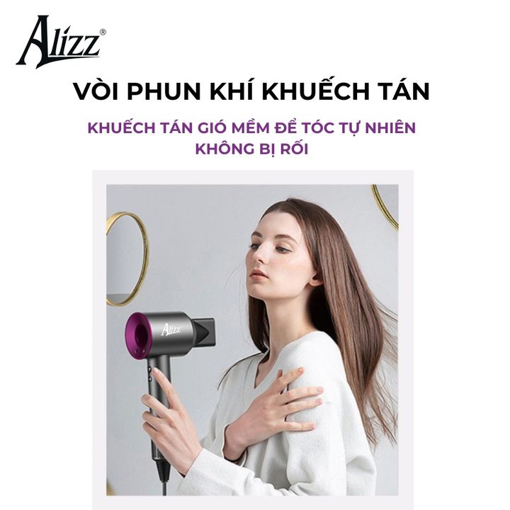 Máy Sấy Tóc ALIZZ AL-13824 Sấy 2 Chiều Nóng Lạnh