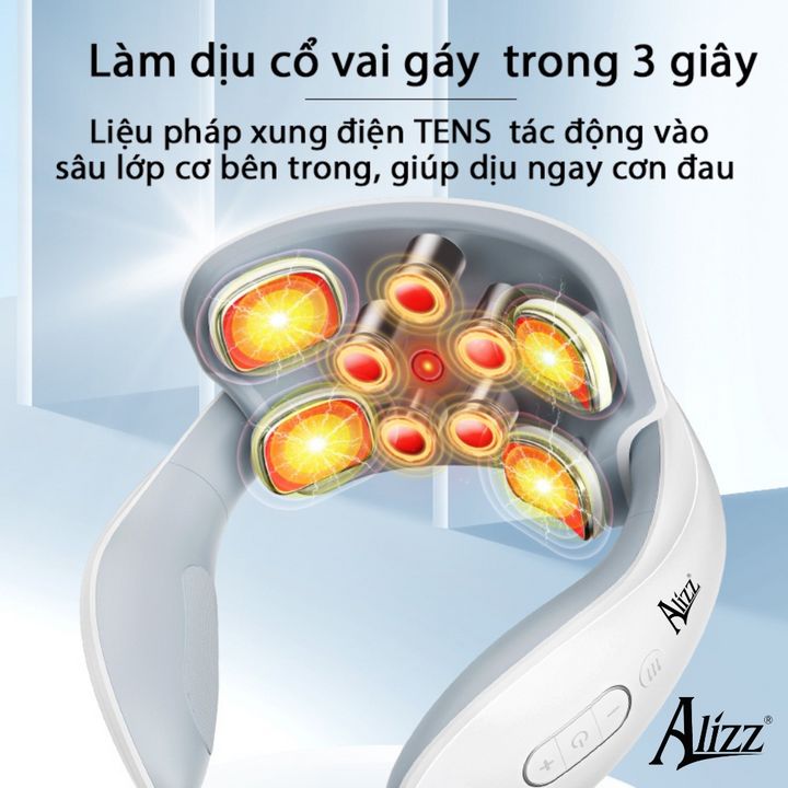 Máy Massage Cổ Vai Gáy Xung Điện 5 Đầu Rung  AL-13605