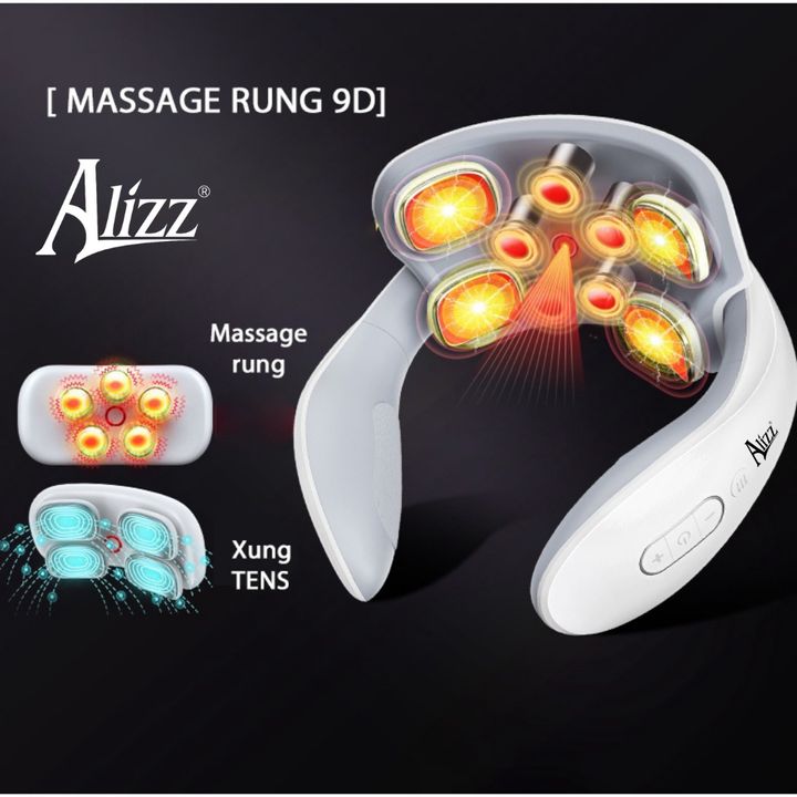 Máy Massage Cổ Vai Gáy Xung Điện 5 Đầu Rung  AL-13605