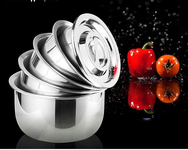 Bộ 5 cái nồi inox Stock Pot cao cấp đa năng