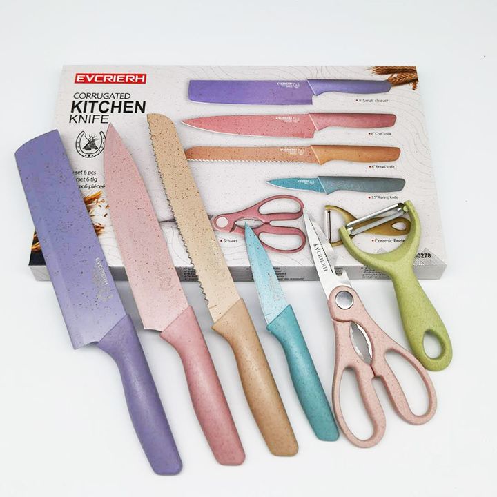Bộ 6 món dao nhà bếp tiện dụng Kitchen