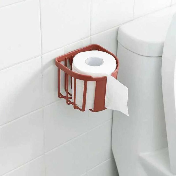 Giỏ nhựa dán tường đựng giấy vệ sinh, đựng đồ trong phòng tắm