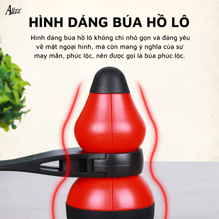 Búa massage vòi kinh lạc dụng cụ lưng silicone ALIZZ