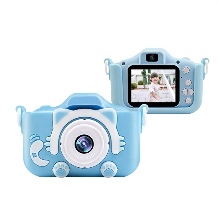 Máy Ảnh Trẻ Em Có Thể Chụp Ảnh & Quay Video khung ảnh hoạt hình, filter dễ thương