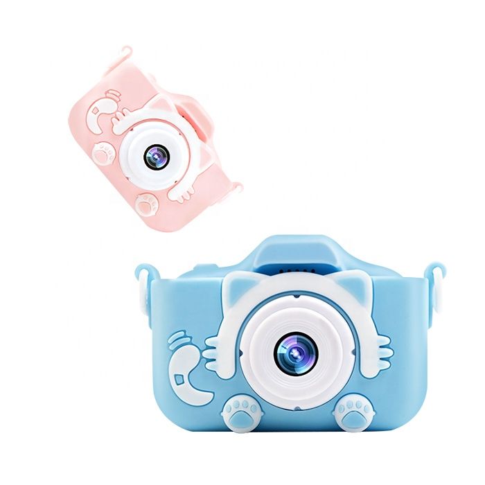 Máy Ảnh Trẻ Em Có Thể Chụp Ảnh & Quay Video khung ảnh hoạt hình, filter dễ thương