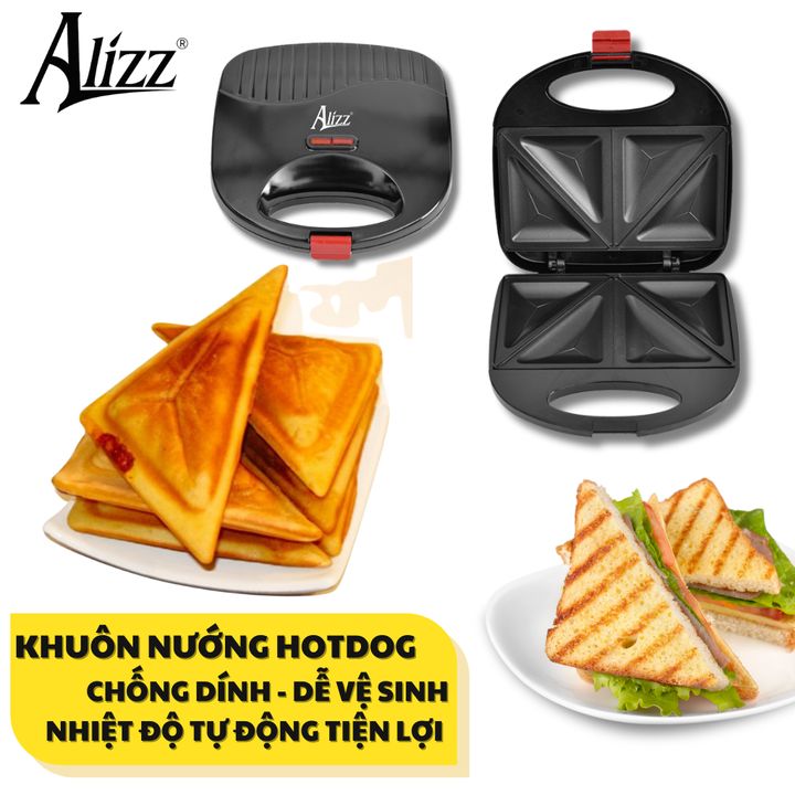 Máy Nướng Bánh Hotdog 750W ALIZZ AL-13556