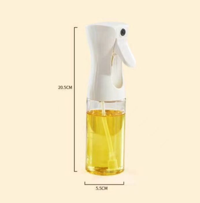 Bình Đựng Dầu ăn 200ml Vòi Xịt Cầm Tay thiết kế trong suốt