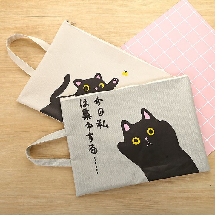Túi đựng tài liệu hình mèo dễ thương