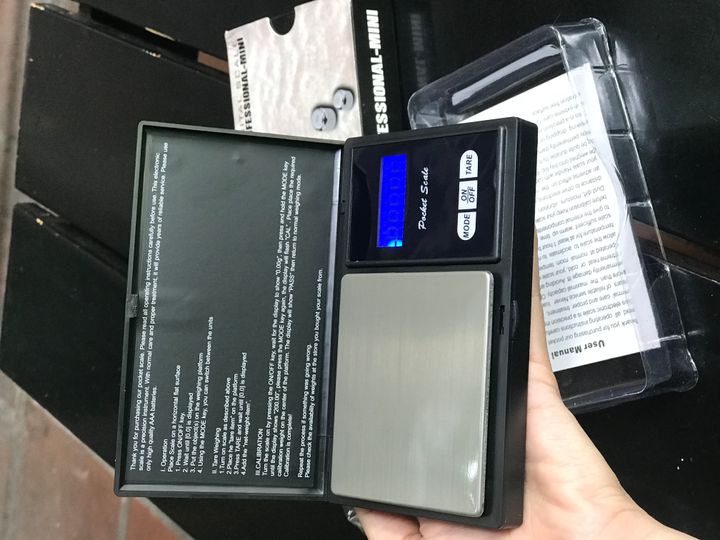 Cân tiểu ly bỏ túi mini B.201X cân từ dãi 0.01 đến 500gr