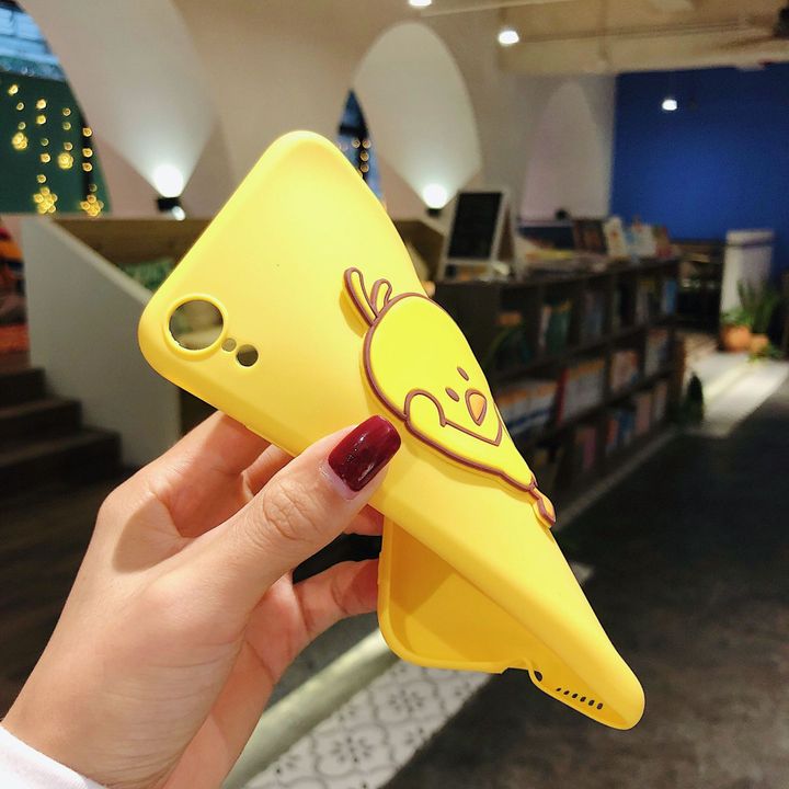 Ốp lưng điên thoại hình con vịt có dây đeo
