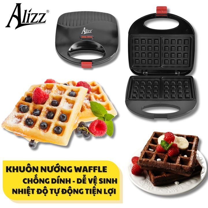 Máy Nướng Bánh Waffle 750W ALIZZ AL-13652