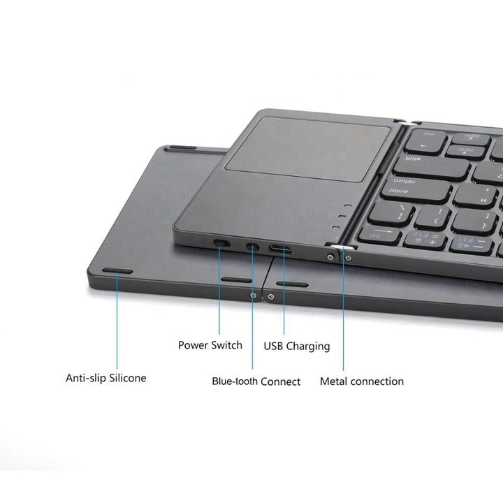 Bàn Phím Bluetooth Mini Gấp Gọn - Nhẹ, Tiện Lợi, Kết Nối Nhanh