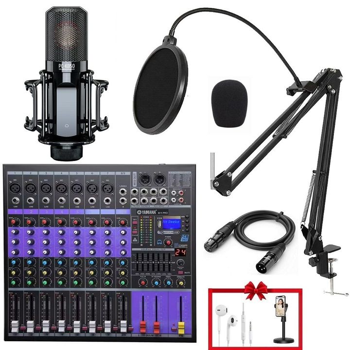 Bộ mic livestream, karaoke mic Takstar PC K850 với Mixe M11 pro