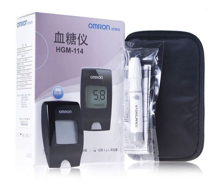 Máy đo đường huyết OMRON HGM-114 (Mẫu Trung)
