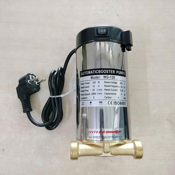 Máy bơm tăng áp 120W cho máy giặt và vòi sen