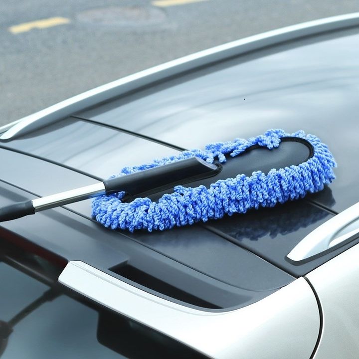 Bộ 2 dụng cụ lau chùi xe hơi (màu xanh)