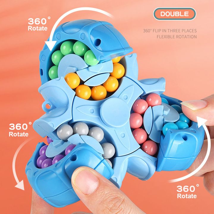 Đồ Chơi Rubik Hình Hoa Hạt Đậu Xoay 360 Độ