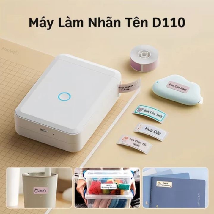 Máy In Nhiệt Mini Kết Nối Bluetooth D110 pro