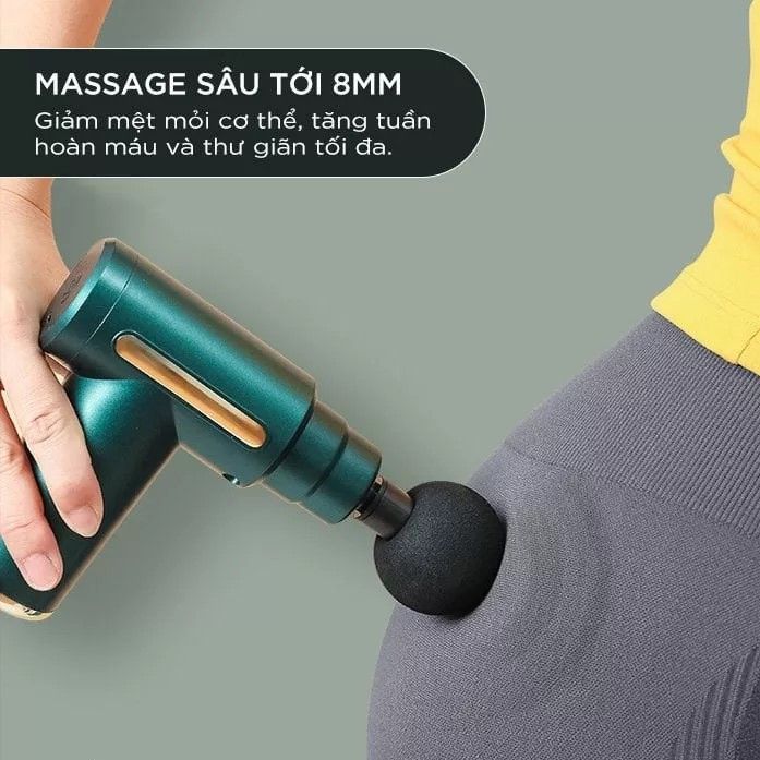 Máy massage gun 511 màng hình led cảm ứng