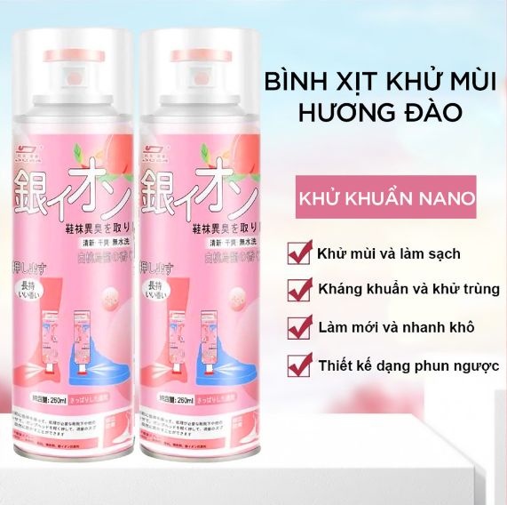 Bình Xịt Khử Mùi Giày Công Nghệ NANO 260ml