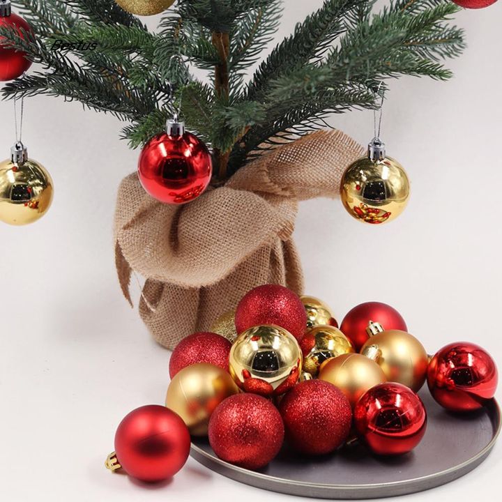 Combo 24 quả cầu 3cm treo cây thông là phụ kiện trang trí không thể thiếu trong Giáng Sinh